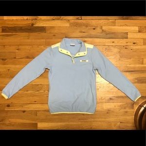 Powder Blue/ Yellow Columbia Pull Over
